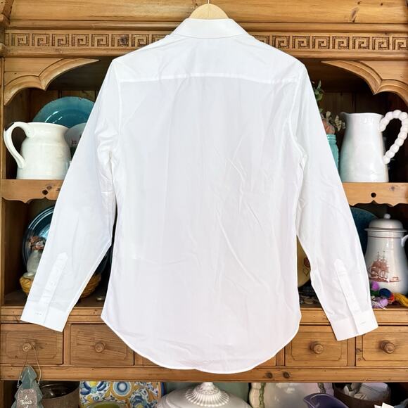 Sandro Paris NEW w Tags $195 Blouse Top Sz 39 EU/8 US Crisp White Classic Preppy - Picture 4 of 10